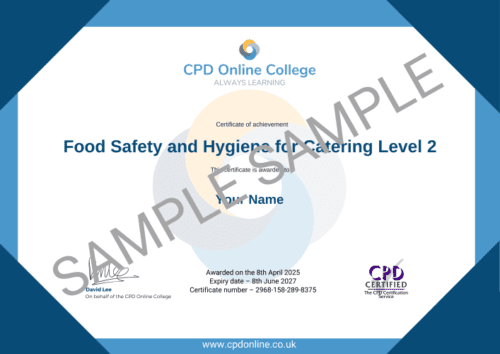 Level 2 Food Hygiene Certificate For Catering | Online Course