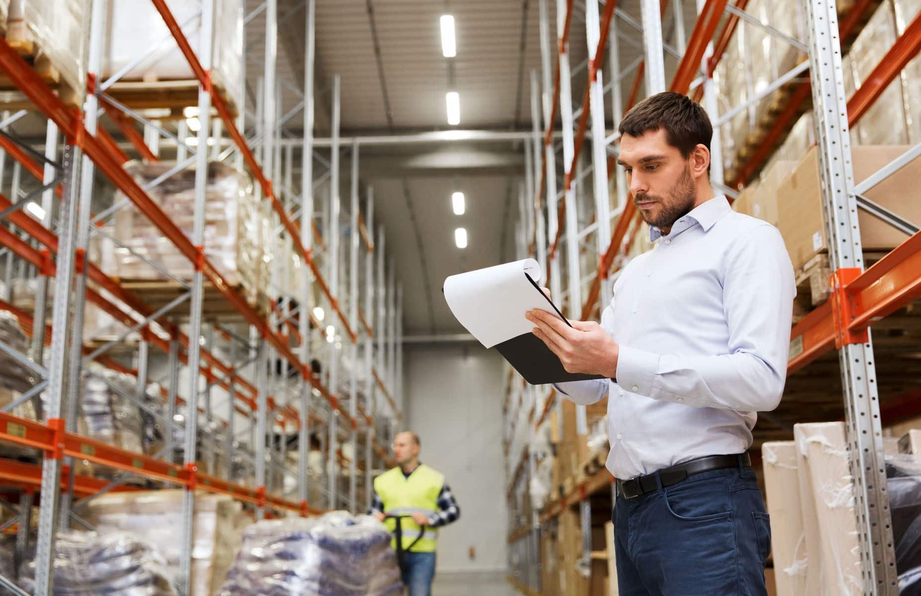 Worker putting checks in place to prevent workplace injuries