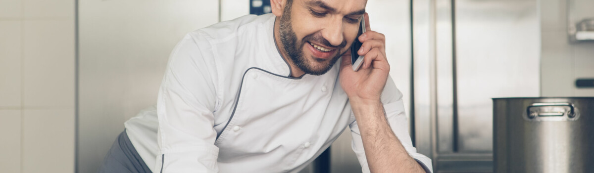 Takeaway chef planing menu to ensure all allergies are stated