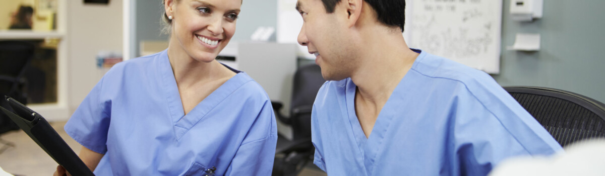 Nurses talking about equality and diversity in health and social care