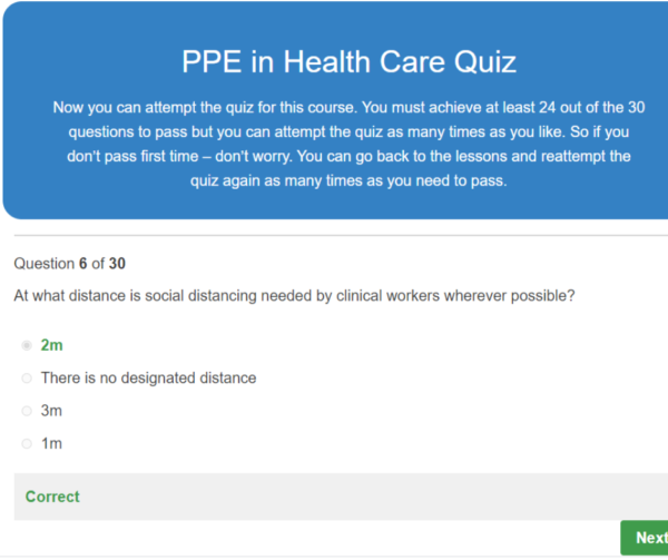 PPE in Healthcare Course CPD & ROSPA Online Training