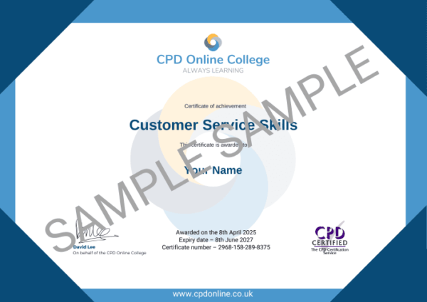 Customer Service Skills Course | CPD Online Training & Certificate