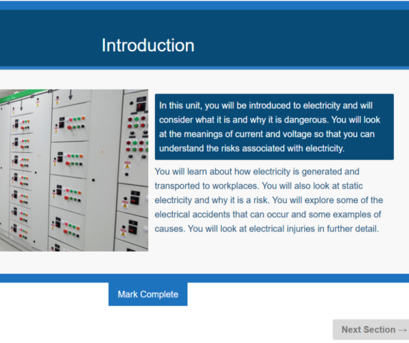Electrical Safety Awareness Course CPD Online Training