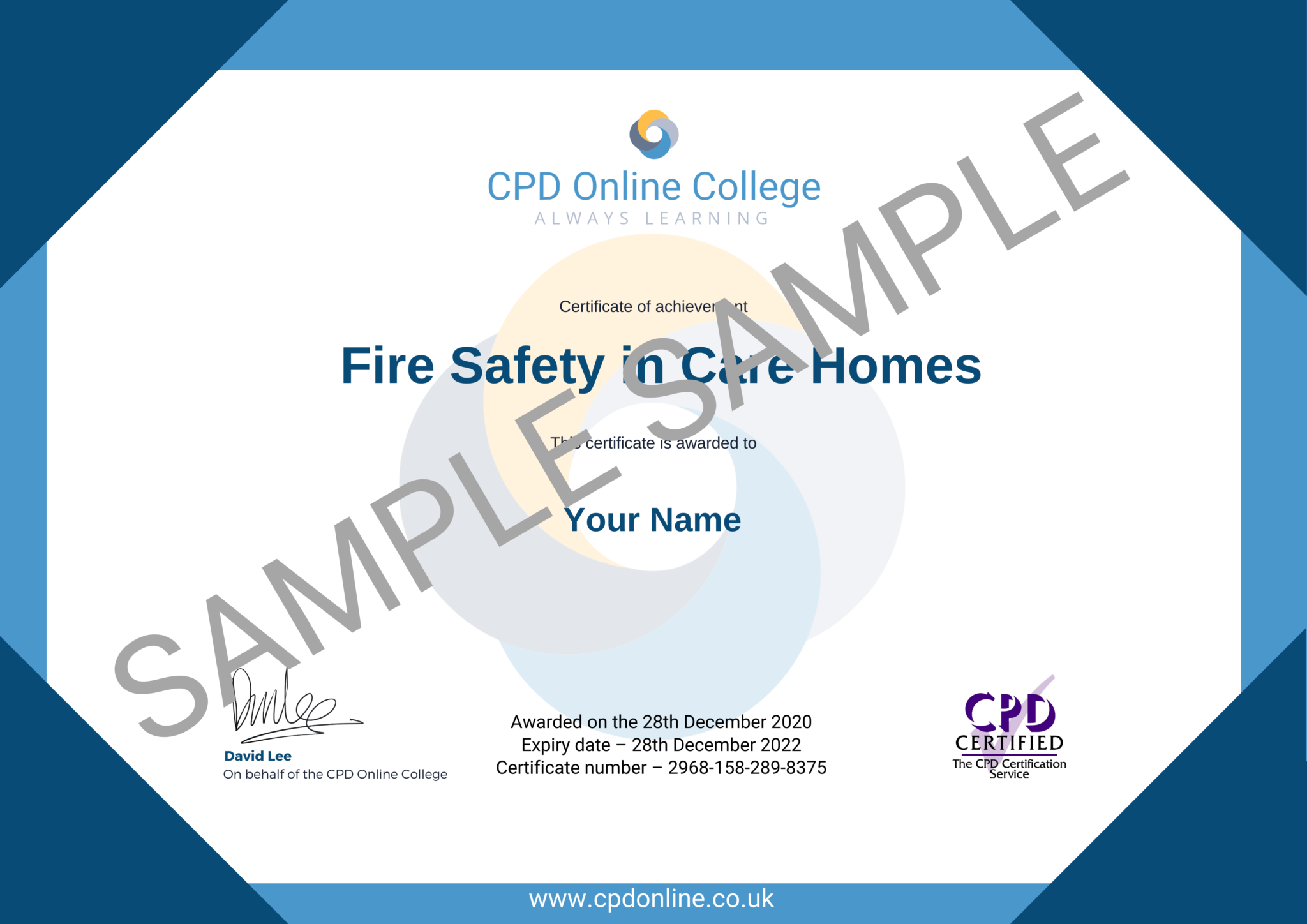 Fire Safety in Care Homes Course | CPD & ROSPA Online Training