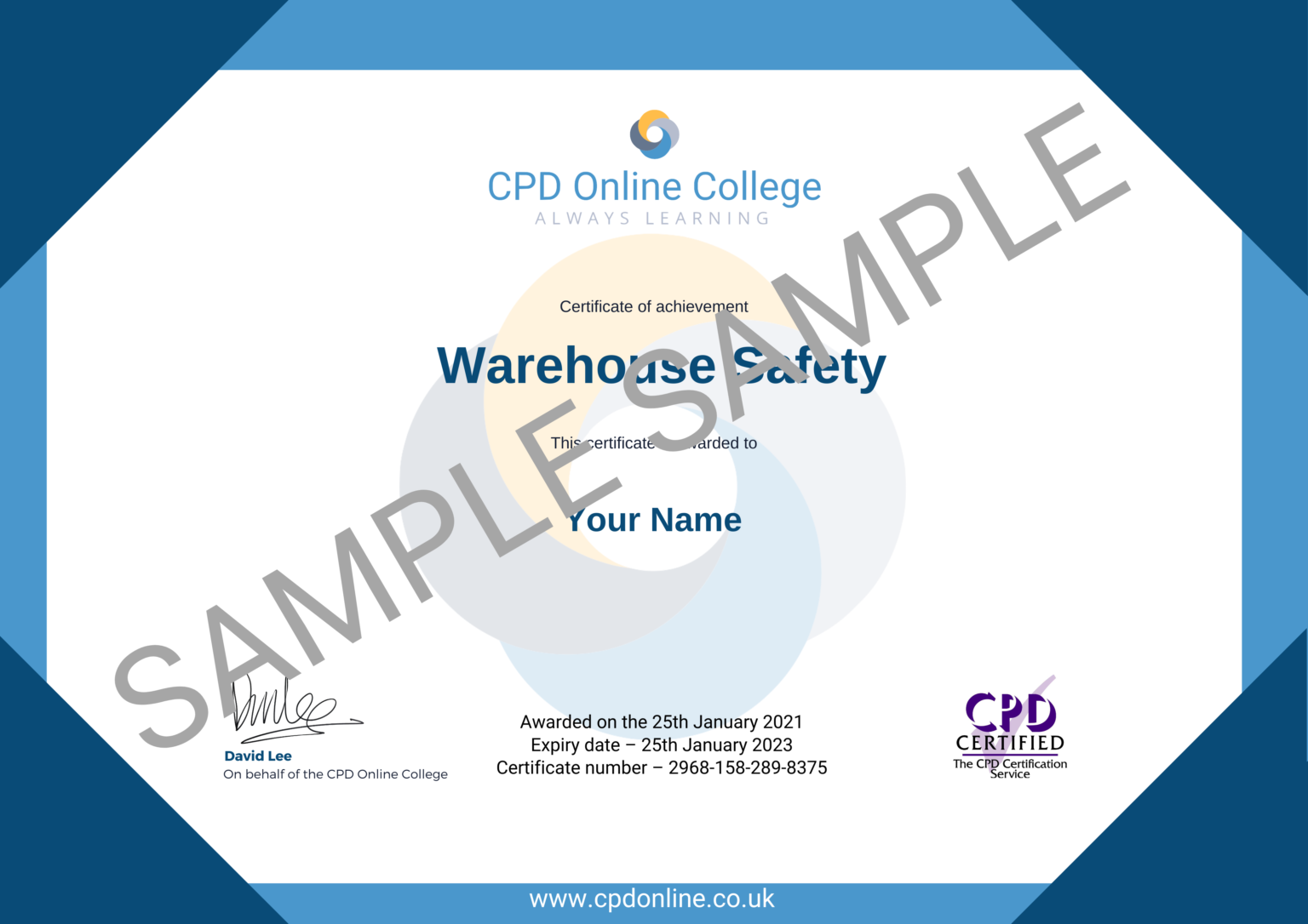 Warehouse Safety Course CPD Approved Online Training
