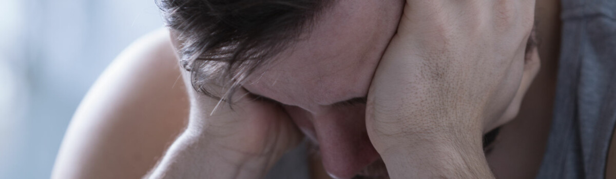 Showing A Man Suffering With Depression Showing A Man Suffering With Depression