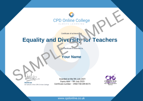 Equality and Diversity for Teachers Course | CPD Online Training