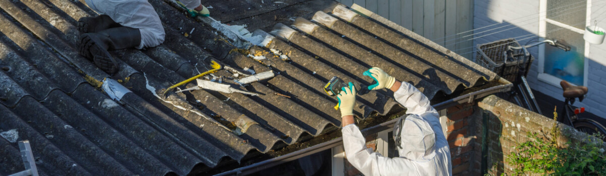 Professionals removing asbestos