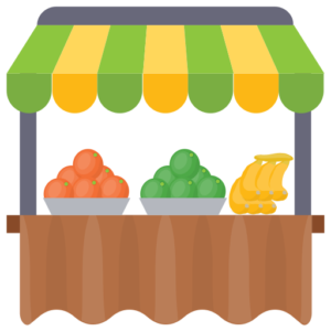 Fruit market stall business