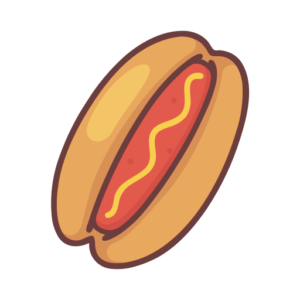 Hotdog cartoon