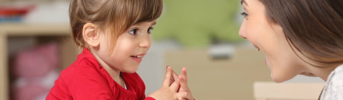 Toddler learning to speak