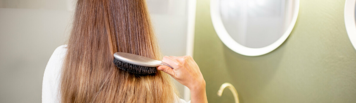 Brushing hair as a coping mechanism