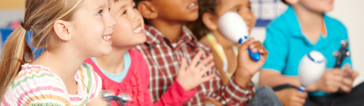 Children learning in school