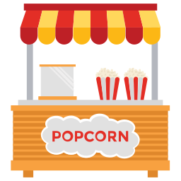 Popcorn street food stall