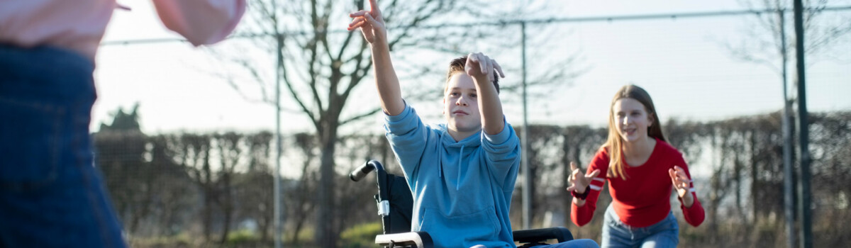 Inclusive practise being shown by group of children playing equally