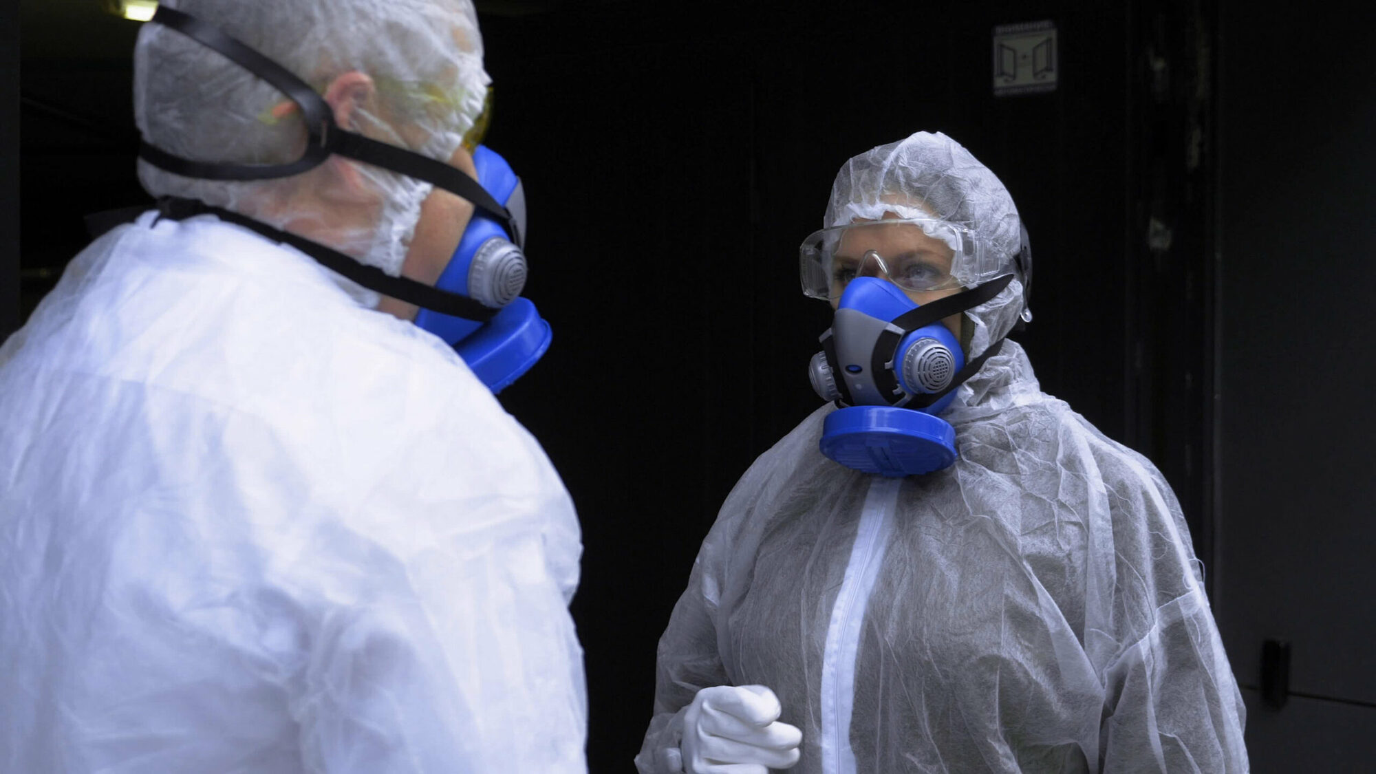 Wearing protective equipment Wearing protective equipment
