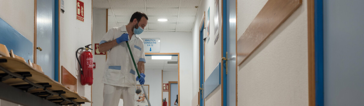 Cleaning hospital to prevent contamination