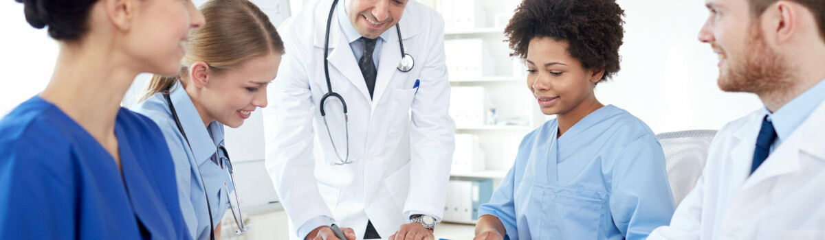 Nurses making targets to aim towards