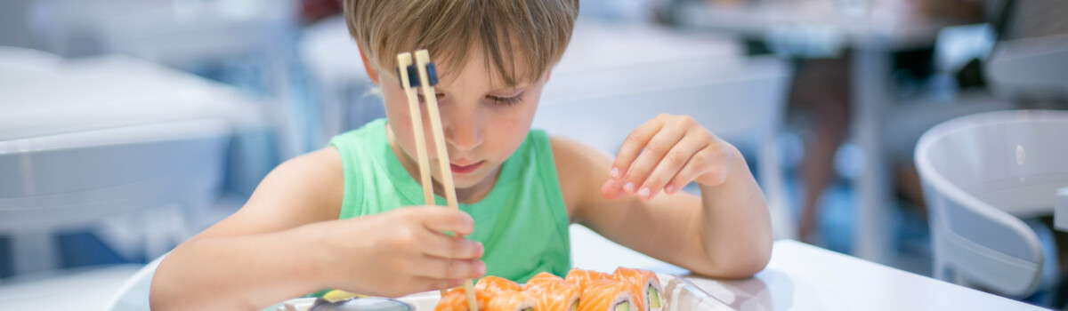 Young children shouldn't eat sushi