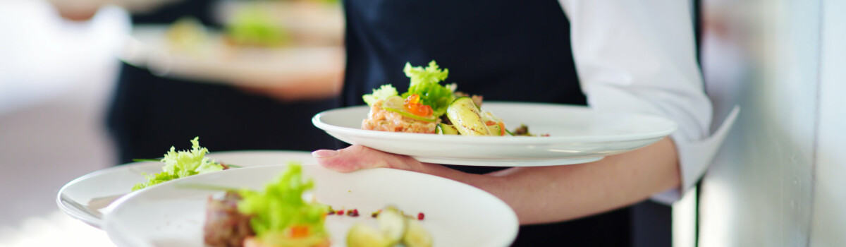 Serving Food In Restaurant