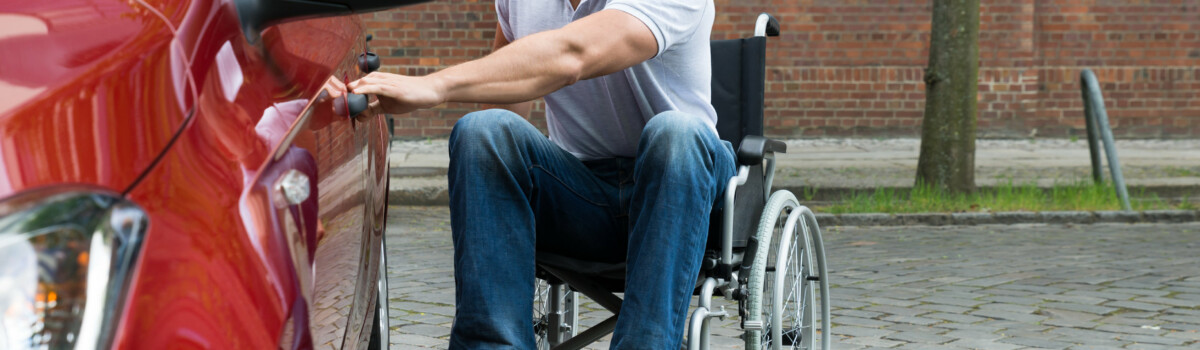 Man with physical disability