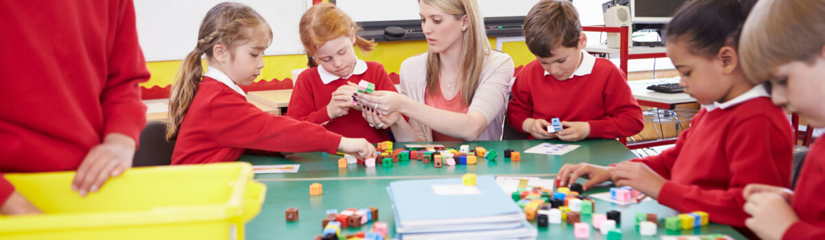 Teacher managing her wellbeing in school