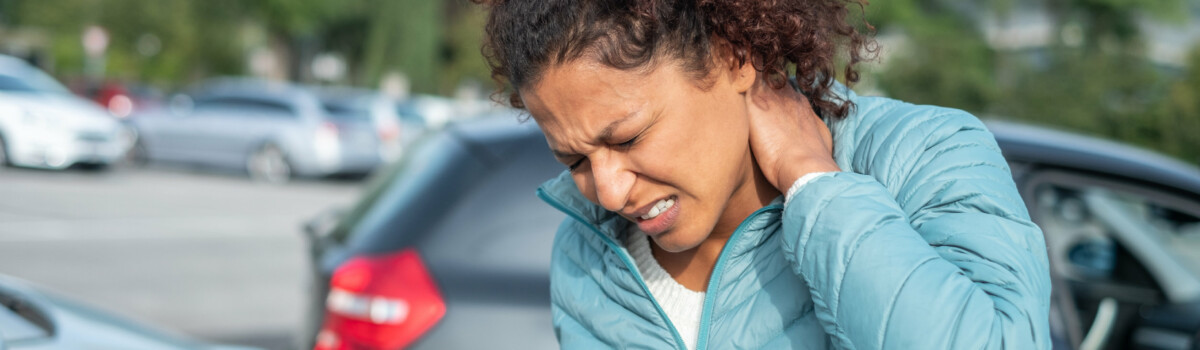 Woman in car crash