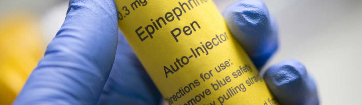 Epi pen for anaphylaxis