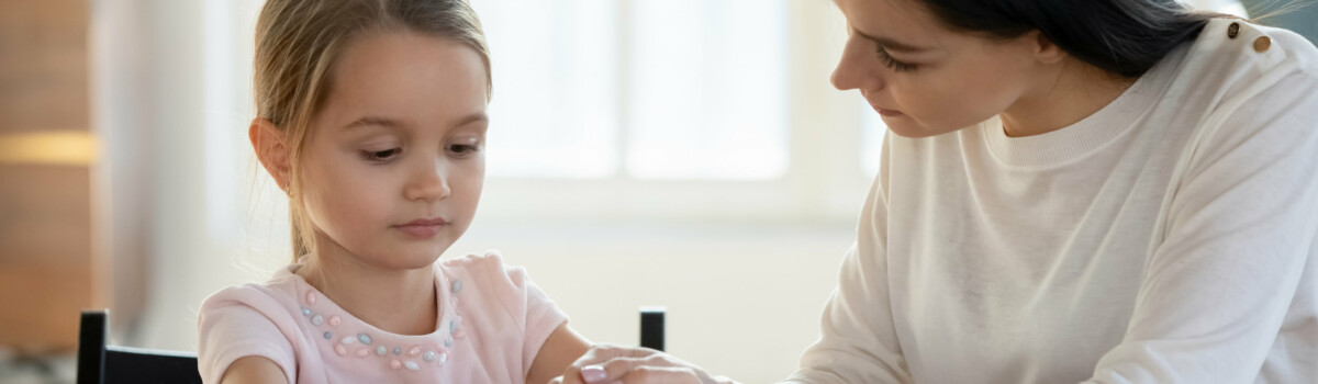 Child in counselling session