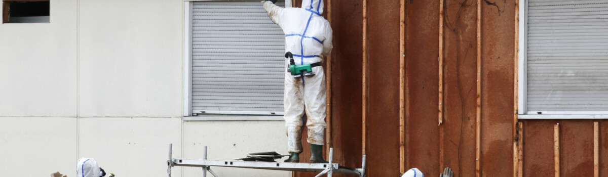 Removal of asbestos going into construction waste