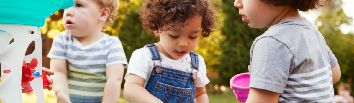 Children playing at childminders