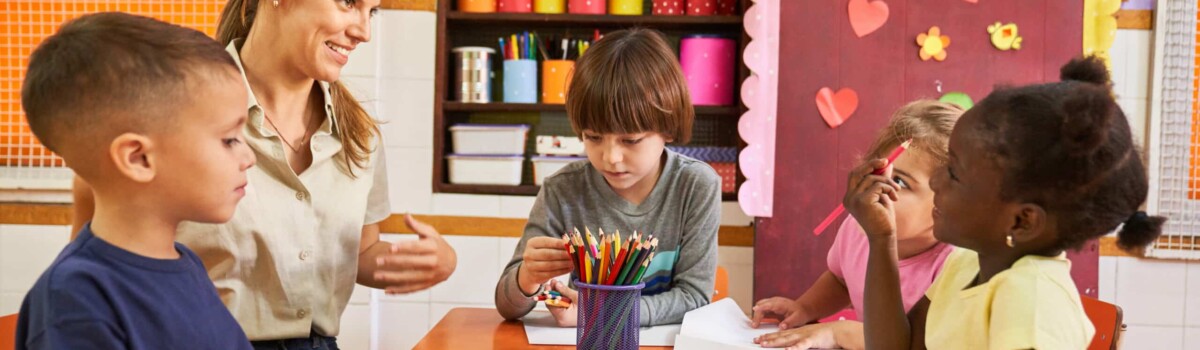 Young children in day nursery