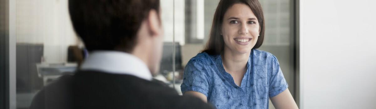 New employee being told about the company and policies