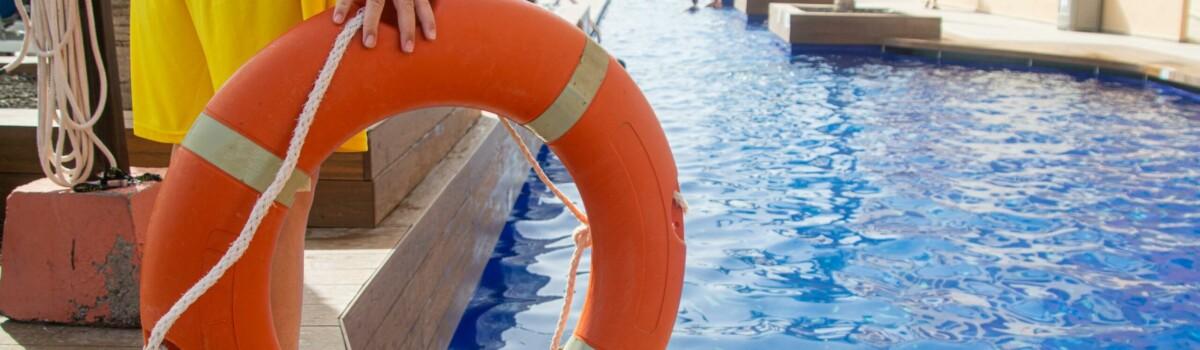 Lifeguard working at hotel