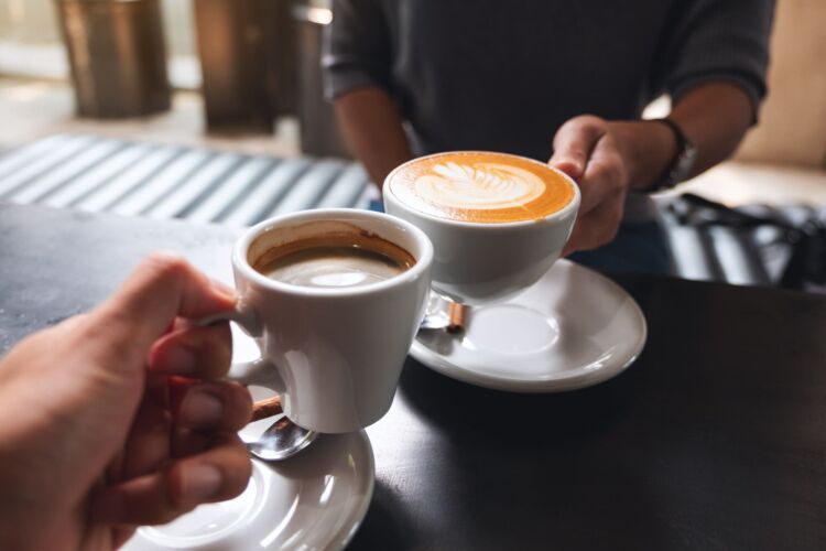 Coffee at a Café Business