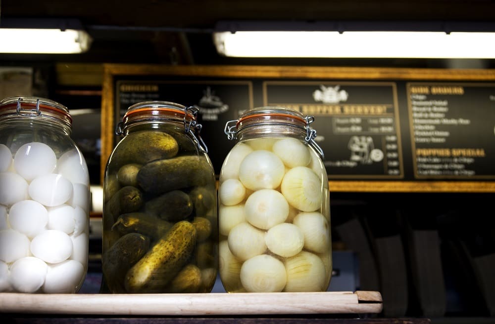 Safely storing food in a fish and chip shop Safely storing food in a fish and chip shop