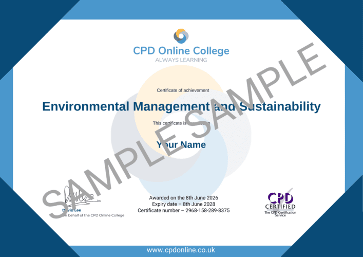 Environmental Management and Sustainability Certificate