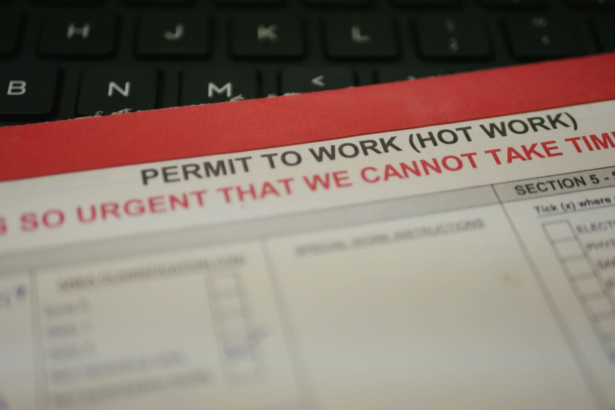 Hot Work Permit Requirements