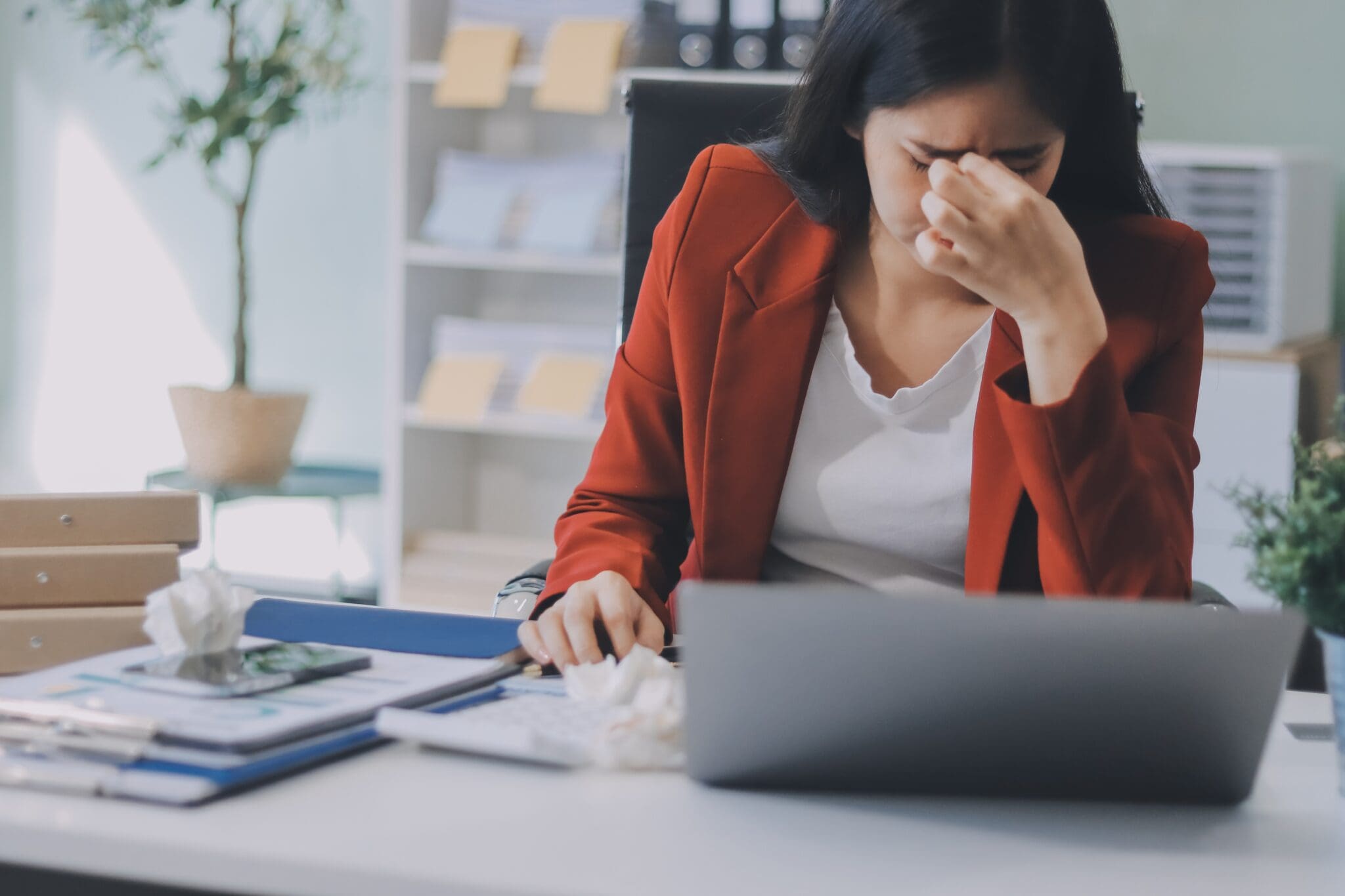 Stress regulation techniques at work